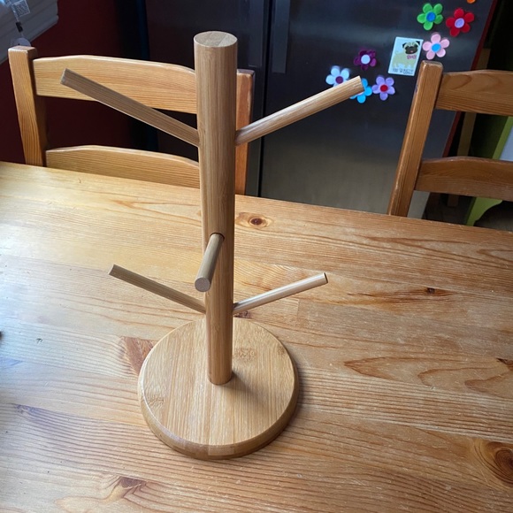 Wood Mug Rack